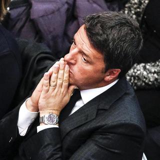 Le Premier ministre italien Matteo Renzi a promis de démissionner si le "non" aux réformes constitutionnelles l'emporte lors du référendum. [Giuseppe Lami]
