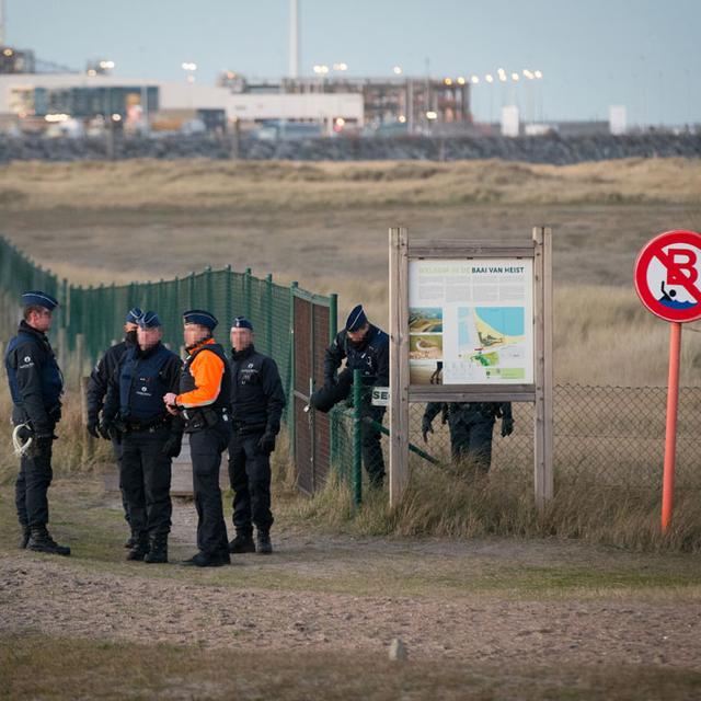 La Belgique a rétabli ses contrôles aux frontières avec la France pour prévenir un éventuel afflux de migrants en cas d'évacuation de la "jungle" de Calais. [AFP - Kurt Desplenter - Belga]