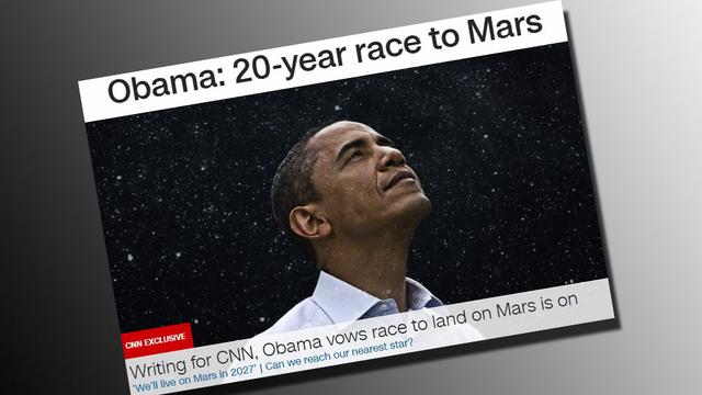 Capture de la tribune de Barack Obama, publiée sur le site de CNN. [cnn.com]