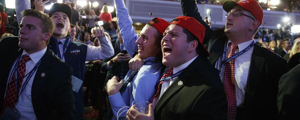 Supporters de Donald Trump réunis à New York. [AP/Keystone - Evan Vucci]