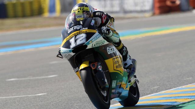 Tom Lüthi apprécie le circuit du Mans. [Marco Guidetti/]