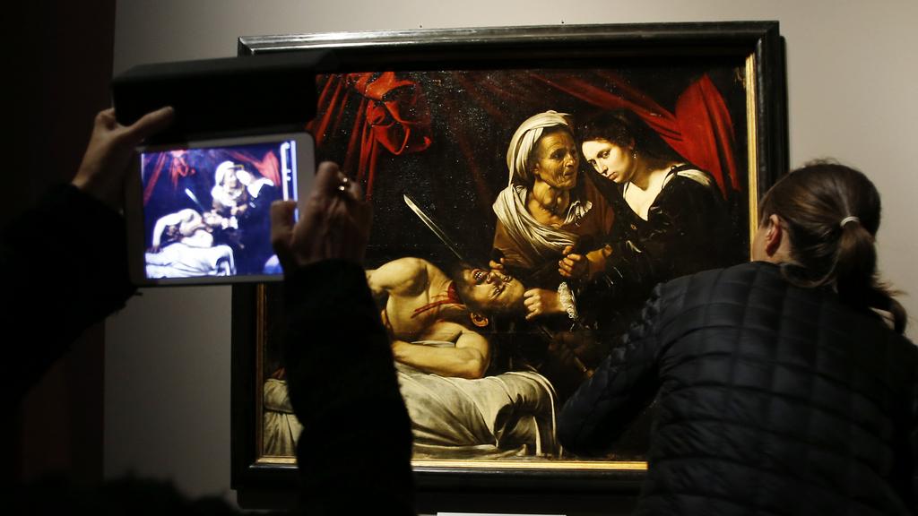 Le tableau est exposé depuis quelques jours à la Pinacothèque de Brera, à Milan. [AP/Keystone - Antonio Calanni]