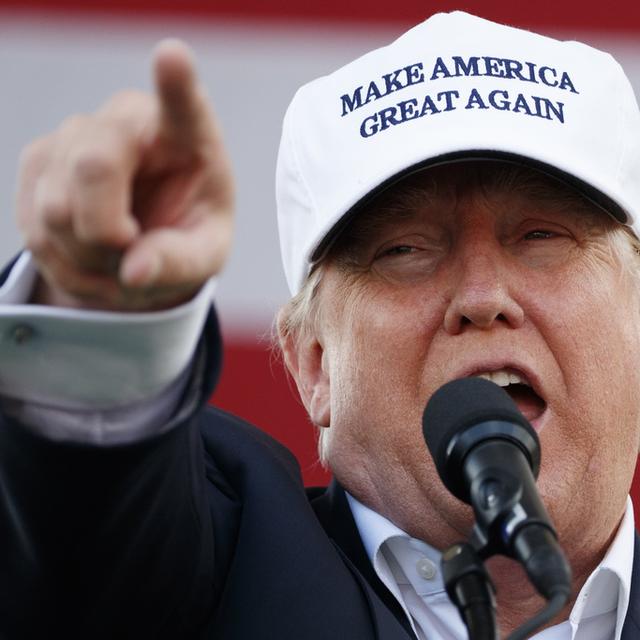 Donald Trump en campagne à Miami en Floride le 2 novembre. [Keystone - Evan Vucci]
