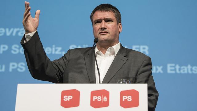 Christian Levrat, président du Parti socialiste suisse. [Keystone - Peter Schneider]
