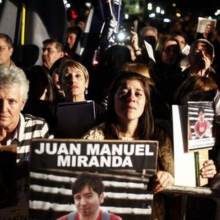Les manifestants ont mis en cause de fonctionnement de la justice argentine. [AP/Keystone - Agustin Marcarian]