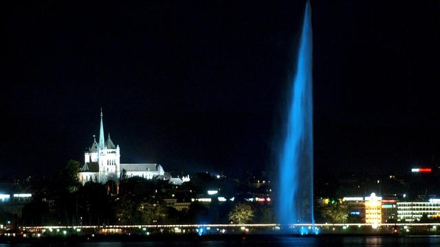 Genève de nuit.