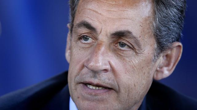 L'ancien président français Nicolas Sarkozy en avril dernier. [Keystone - Sébastien Nogier]