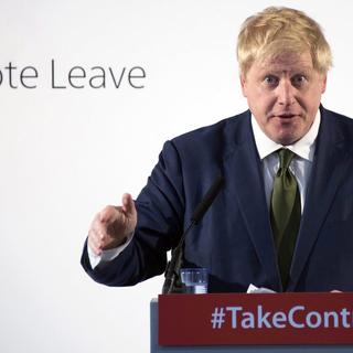 Boris Johnson fait campagne en faveur du Brexit. [EPA/Keystone - Will Oliver]