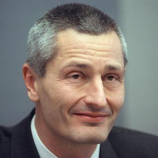 Jacques Pitteloud, photographié ici en mars 2000. [Keystone - Martin Schweizer]