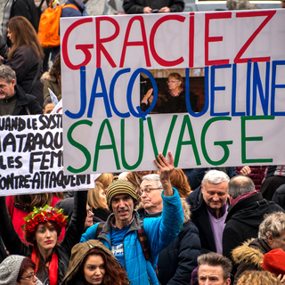 Manifestation de soutien à Jacqueline Sauvage à Paris, 23.01.2016. [Citizenside/AFP - Denis Prezat]