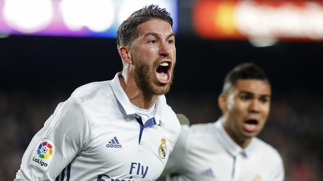 Sergio Ramos a offert une égalisation in extremis aux Madrilènes. [Pau Barrena]