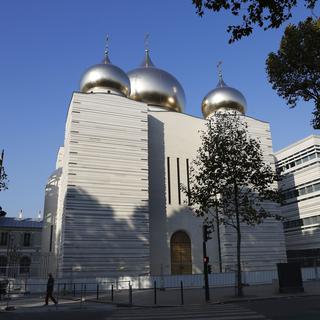 La nouvelle cathédrale orthodoxe russe au Quai de Branly à Paris. [Paris - Patrick Kovarik]