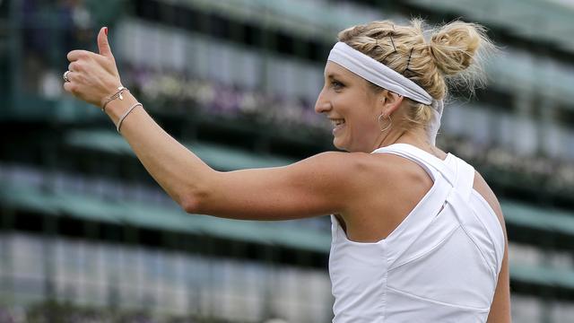 Timea Bacsinszky ne devrait pas connaître de difficulté en début de tournoi à Gstaad. [Peter Klaunzer]