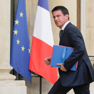 Le Premier ministre français Manuel Valls soutient l'interdiction du burkini. [Geoffroy Van Der Hasselt]