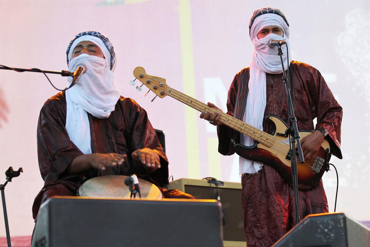 Le groupe touareg Tinariwen en 2012. [AFP - Valéry Hache]