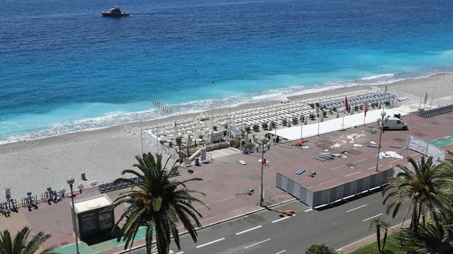 La Promenade des Anglais fermée au lendemain de l'attentat. [AFP - Valery Hache]