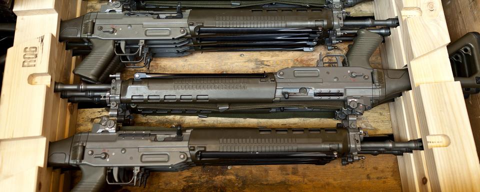 L'austérité fait reculer les ventes d'armes en 2011. [KEYSTONE - Gaetan Bally]