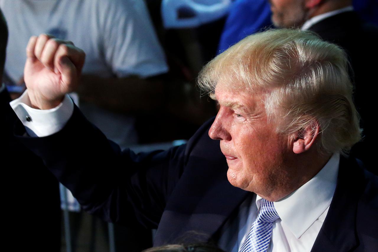 Donald Trump lors d'un meeting de campagne à Denver (Colorado), le 29 juillet dernier. [Reuters - Carlo Allegri]