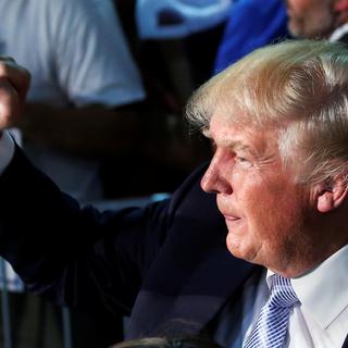 Donald Trump lors d'un meeting de campagne à Denver (Colorado), le 29 juillet dernier. [Reuters - Carlo Allegri]