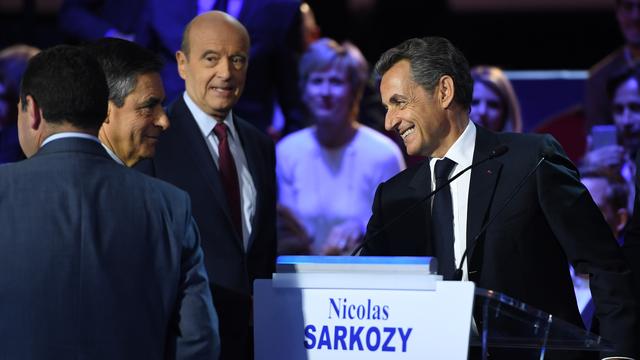 L'ancien président français Nicolas Sarkozy est devancé dans les sondages par son rival Alain Juppé. [AFP - Eric Feferberg]