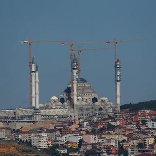 Photo du chantier de la mosquée de Camlica à Istanbul, plus grande mosquée de Turquie, le 5 juin 2016. [Reuters - Murad Sezer]