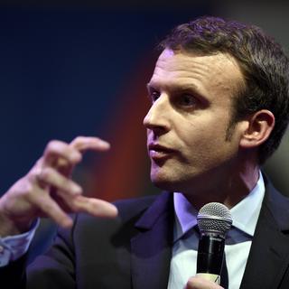 L'ex-ministre Emmanuel Macron est candidat à la présidentielle française en 2017. [Keystone - Jean-Christophe Verhaegen]