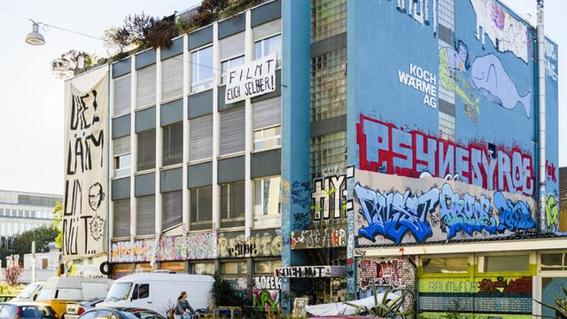 Le squat Koch-Areal à Zurich. [Keystone - STR]