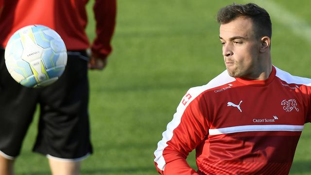 Absent contre le Portugal, Shaqiri sera de retour pour le match de vendredi. [Keystone - Walter Bieri]