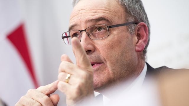 Le conseiller fédéral Guy Parmelin. [Keystone - Marcel Bieri]