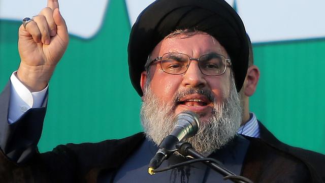 Le chef du Hezbollah Hassan Nasrallah, lundi 17.09.2012 à Beyrouth. [AFP - Joseph Eid]