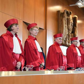 La Cour constitutionnelle de Karlsruhe donne son feu vert pour la signature de l'accord de libre-échange entre l'UE et le Canada (CETA). [EPA/Keystone - Uli Deck]