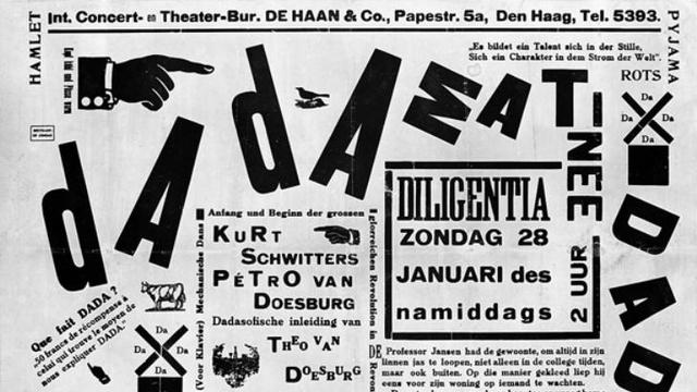 Affiche dada, Van Moorsel donation to the Dutch State 1981. [Wikimedia Commons - Centraal Museum, Utrecht]