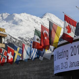Le Forum de Davos se tient du 20 au 23 janvier [Keystone - Jean-Christophe Bott]