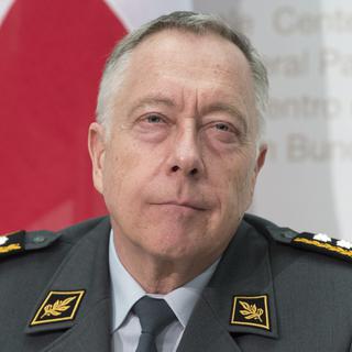 Le chef de l'armée André Blattmann. [Keystone - Lukas Lehmann]