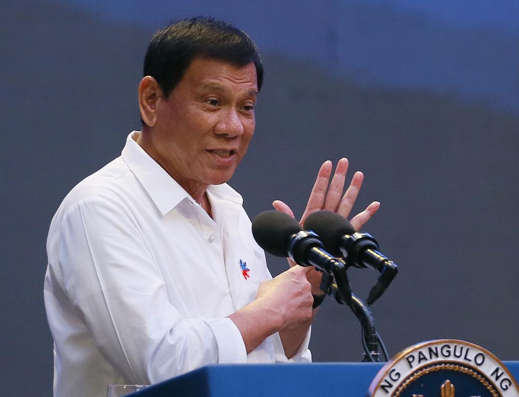 Le président philippin Rodrigo Duterte, le 13 octobre 2016. [AP/Keystone - Bullit Marquez]