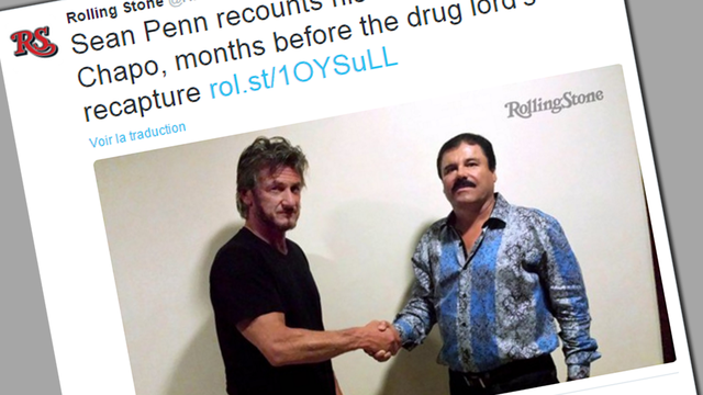 Le magazine Rolling Stone a publié une photo de la rencontre entre Sean Penn et "El Chapo".