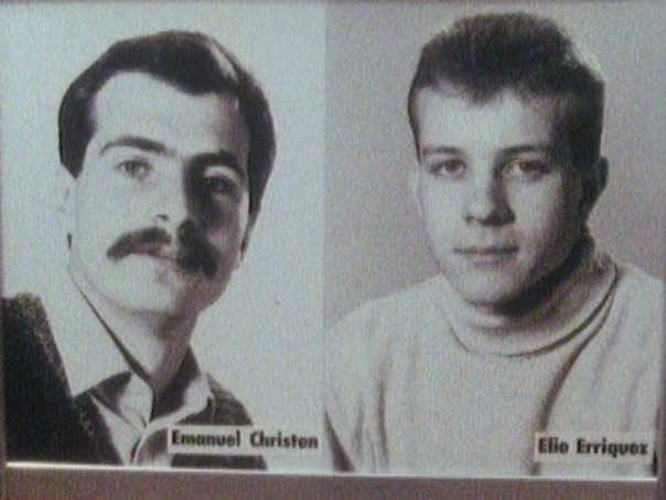Emanuel Christen et Elio Erriquez, membres du CICR et otages durant 10 mois au Liban. [RTS]