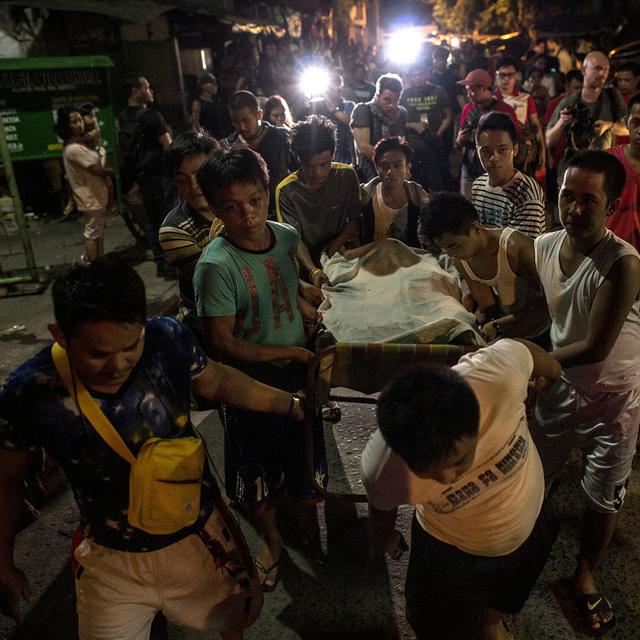 Dans les rues de Manille, chaque nuit, il pleut des cadavres. [AFP - Noel Celis]