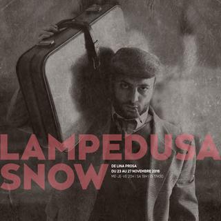 Lampedusa snow, un spectacle proposé au Théâtre de l'Oriental à Vevey. [http://www.orientalvevey.ch/]