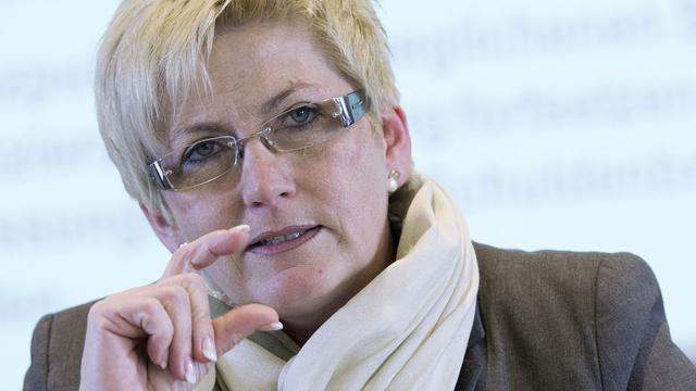 La ministre des Finances du canton de Berne Béatrice Simon. [Keystone - Marcel Bieri]