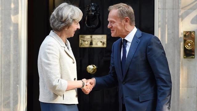 "Notre but est d'établir les relations les plus proches possible entre l'Union européenne et le Royaume-Uni", a déclaré le président du Conseil européen. [ANDY RAIN]