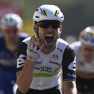 Le Britannique Mark Cavendish a remporté la 14e étape du Tour de France. [AFP - Lionel Bonaventure]