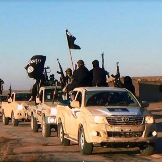 Convoi de militants de Daesh.