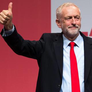 Jeremy Corbyn a été réélu à la tête du Labour. [Keystone - Joel Goodman]