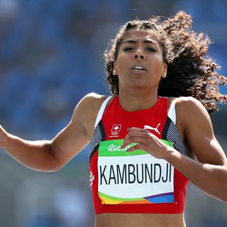 L'athlète suisse Mujinga Kambundji. [Keystone - Antonio Lacerda]