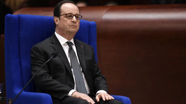 Au cours du quinquennat, François Hollande a accordé 61 entretiens à deux journalistes du Monde. [AFP - FREDERICK FLORIN]