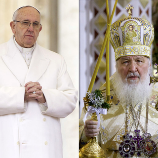 Le pape François et le patriarche orthodoxe russe Kirill ont rendez-vous à Cuba. [AP/Keystone - Ivan Sekretarev/Andrew Medichini,]
