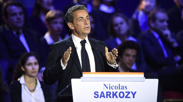 Nicolas Sarkozy lors du deuxième débat de la droite française. [epa/Keystone - Eric Feferberg]