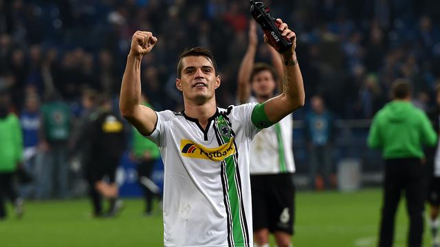 Granit Xhaka a convaincu les spécialistes après sa première partie de saison. [AFP - Patrik Stollarz]