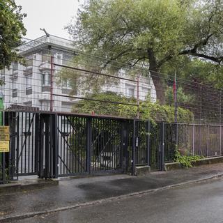 L'ambassade de Turquie à Berne, le 22 juillet 2016. [Keystone - Peter Klaunzer]